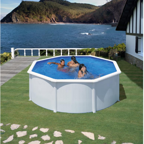 GRE FIDJI REDONDA BLANCA Ø350 X ↕120 CM  KIT350ECO