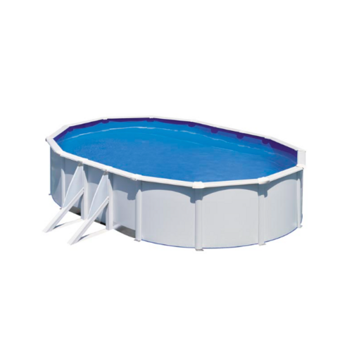 GRE FIDJI OVALADA BLANCA 610 X 375 X ↕ 120 CM  KIT610ECO