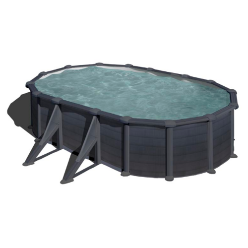 GRE GRANADA OVALADA GRAPHITO 500 X 300 X ↕132 CM  KITPROV508GF