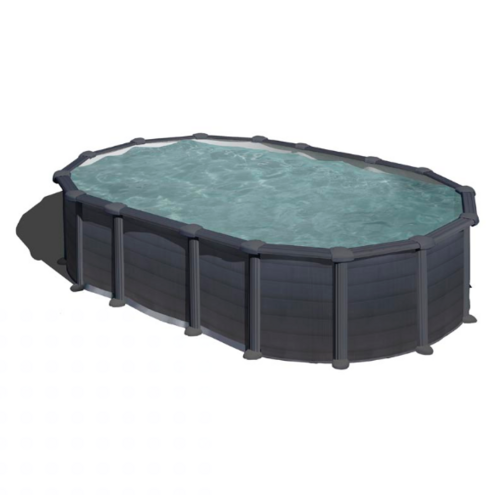 GRE CAPRI OVALADA GRAPHITO 730 X 375 X ↕132 CM  KITPROV7388GF