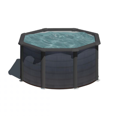 GRE KEA REDONDA GRAPHITO Ø240 X ↕120 CM  KIT240GF