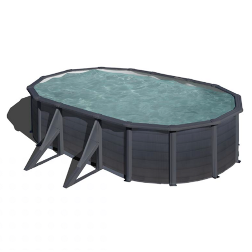 GRE KEA OVALADA GRAPHITO 500 X 300 X ↕120 CM  KIT500GF