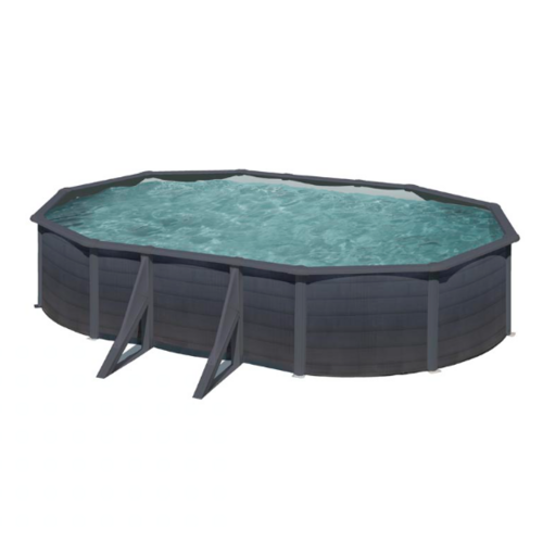 GRE KEA OVALADA GRAPHITO 610 X 375 X ↕120 CM  KIT610GF