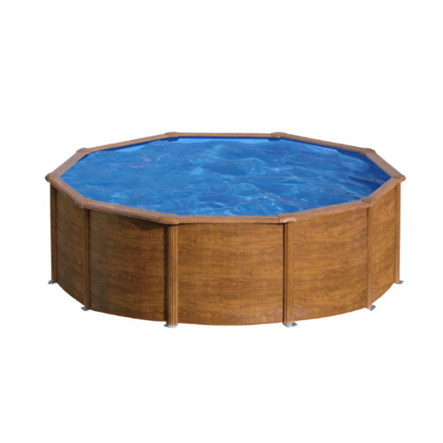 GRE PACIFIC REDONDA IMITACIÓN MADERA Ø460 X ↕120 CM  KIT460W