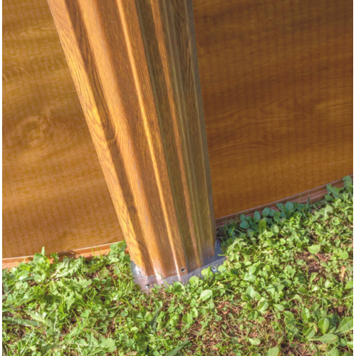 GRE SICILIA REDONDA IMITACIÓN MADERA Ø350 X ↕120 CM  KITPR353W