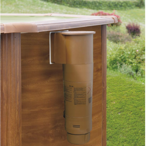 GRE MAURITIUS REDONDA IMITACIÓN MADERA Ø550 X ↕132 CM  KITPR558WO