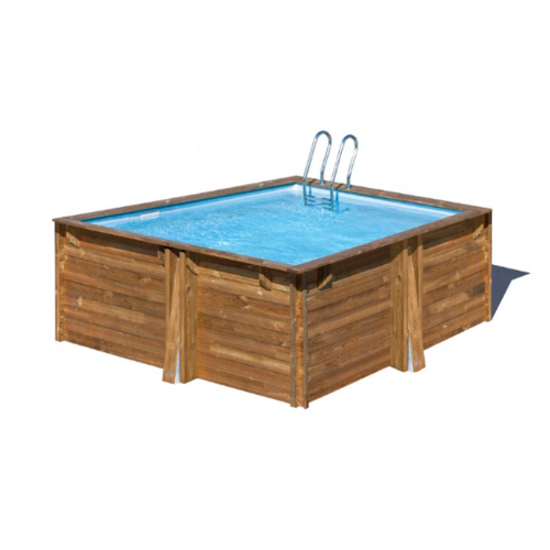 GRE CARRA 3 PISCINA CUADRADA DE MADERA 305 X 305 X ↕119 CM  WPCARR3