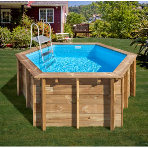 GRE LILI 2 PISCINA REDONDA DE MADERA Ø280 X ↕107 CM  800008