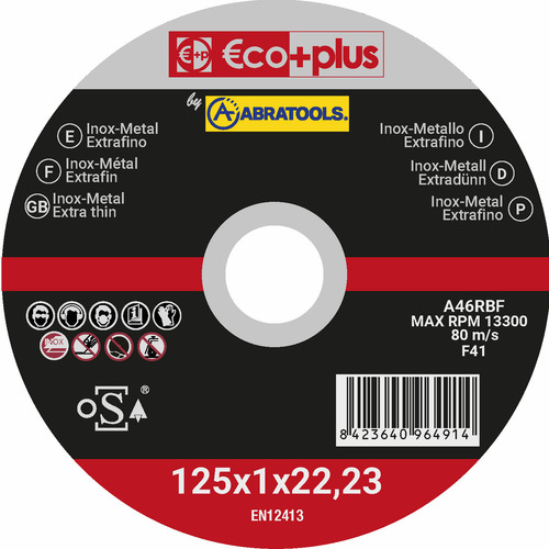 CAJA 25 DISCOS 125 INOX/METAL