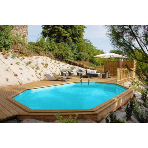 GRE VERMELA PISCINA DE MADERA  672 X 472 X ↕146 CM  790098