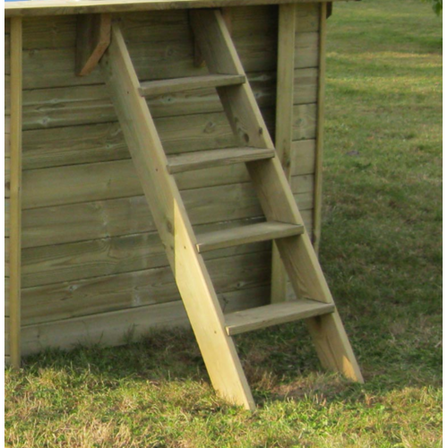 GRE MARBELLA 2 PISCINA RECTANGULAR DE MADERA 420 X 270 X ↕117 CM  7900962