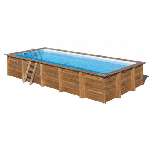 GRE BRAGA PISCINA RECTANGULAR DE MADERA  815 X 420 X ↕146 CM  790207
