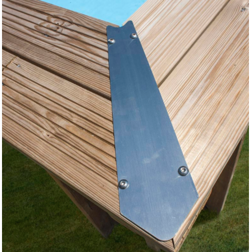 GRE BRAGA PISCINA RECTANGULAR DE MADERA  815 X 420 X ↕146 CM  790207