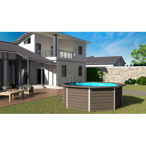 GRE ADVANTGARDE PISCINA DE COMPOSITE REDONDA Ø410 X ↕124 CM  KPC041