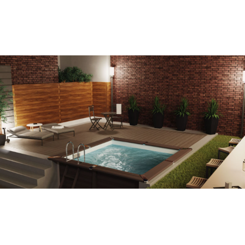 GRE ADVANTGARDE PISCINA DE COMPOSITE CUADRADA 326 X 326 X ↕ 96 CM  KPCOR28