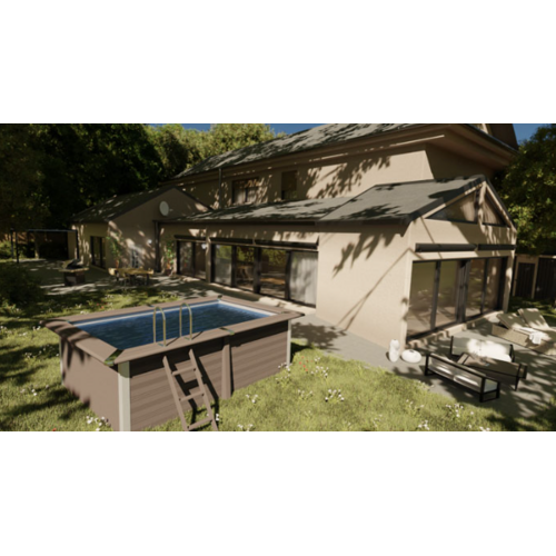 GRE ADVANTGARDE PISCINA DE COMPOSITE RECTANGULAR 326 X 186 X ↕ 96 CM  KPCOR2814