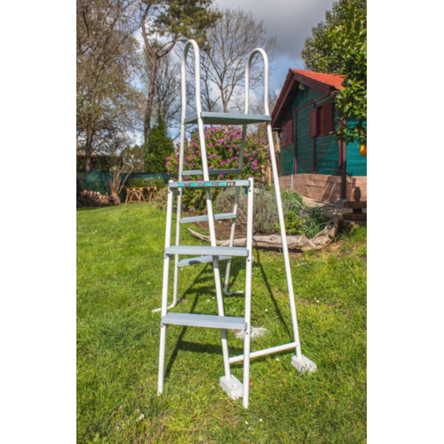 GRE ESCALERA DE SEGURIDAD 2X3 PELDAÑOS ACERO GALVANIZADO ES1213