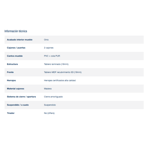 SALGAR VIMA CONJUNTO ROBLE AFRICA 100 CM