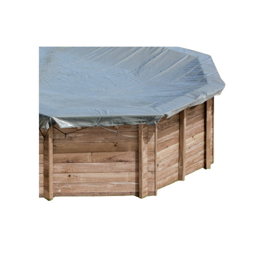 GRE CUBIERTA INVIERNO PARA PISCINA DE MADERA REDONDA VIOLETTE Ø551 CM 784801