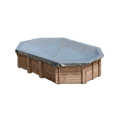 GRE CUBIERTA INVIERNO PARA PISCINA DE MADERA CANNELLE OVALADA 591X391CM 786754