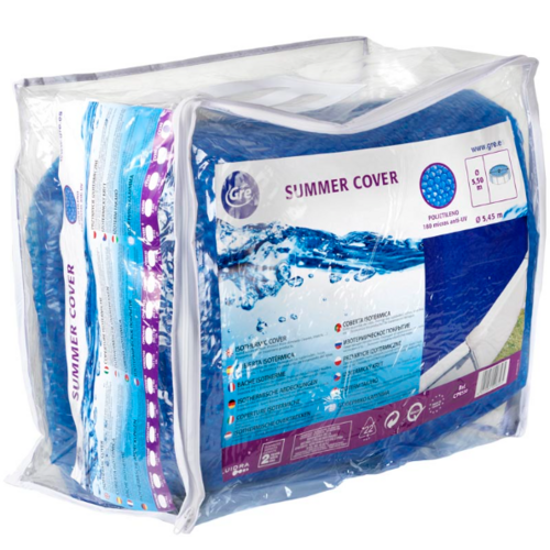 GRE CUBIERTA VERANO PARA PISCINAS DE ACERO REDONDA Ø245CM CV250