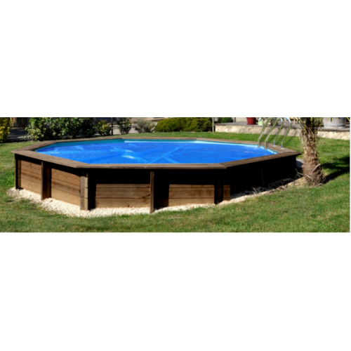 GRE CUBIERTA VERANO PARA PISCINAS DE MADERA LILI2 REDONDA Ø237CM CV800008