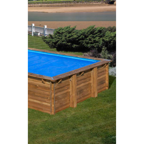 GRE CUBIERTA VERANO PARA PISCINAS DE MADERA CARRA CUADRADA 305X305CM CV790205