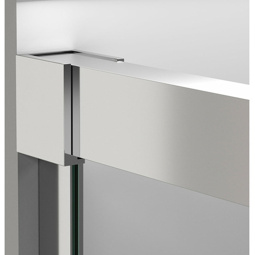 YAIZA MAMPARA APERURA ESQUINA CROMO TRANSPARENTE 140x80 6mm