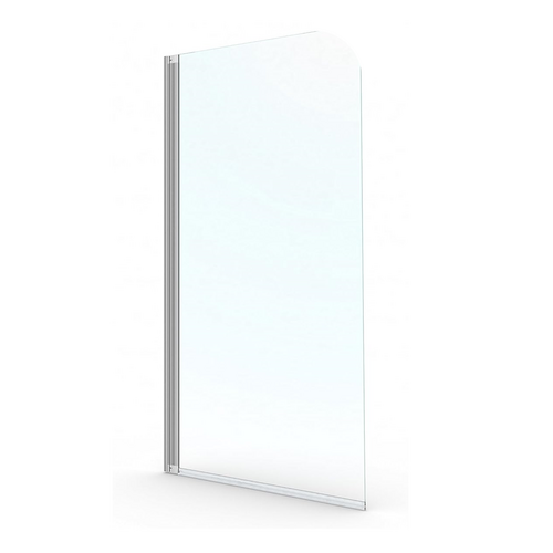 SCREEN BIOMBO CANTO REDONDO BAÑERA CROMO TRANSPARENTE 85CM