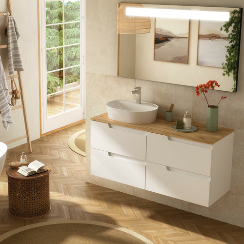 SALGAR VIMA BAJO + ENCIMERA 2 SENOS 120 CM