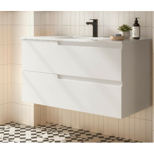 SALGAR VIMA BAJO BL MATE + ENCIMERA PORCELANA 100 CM