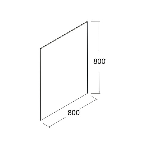 SALGAR SENA ESPEJO LISO 80X80 5mm