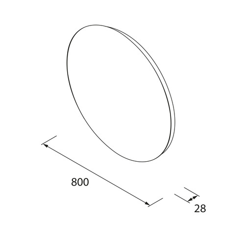SALGAR NORA ESPEJO RETROILUMINADO CIRCULAR Ø80