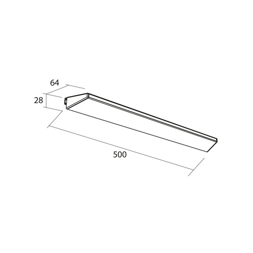 SALGAR BOREAL APLIQUE LED 500 CM
