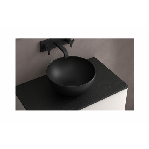 SALGAR LOKUM LAVABO PORCELANA NEGRO MATE Ø 380