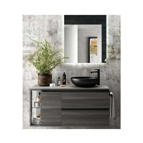 SALGAR LOKUM LAVABO PORCELANA NEGRO MATE Ø 380
