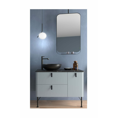 SALGAR LOKUM LAVABO PORCELANA NEGRO MATE Ø 380