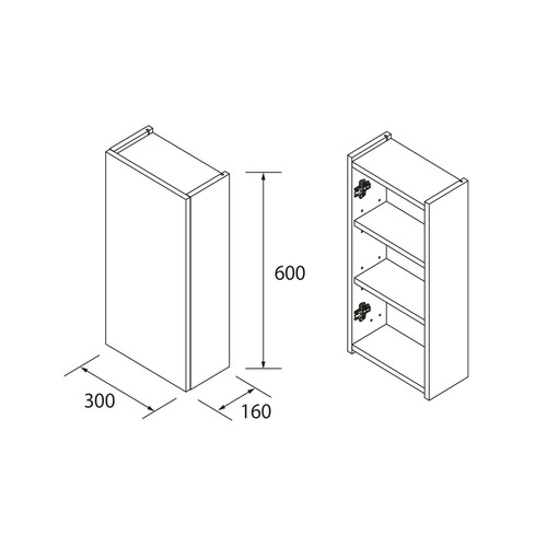 SALGAR INFINITY COLGAR ROBLE AFRICA 30X16X60
