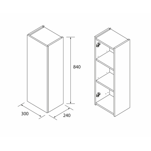 SALGAR INFINITY COLGAR ROBLE AFRICA 30X24X84