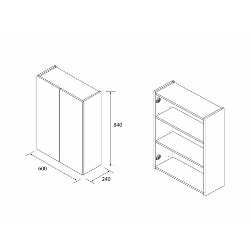 SALGAR INFINITY COLGAR ROBLE AFRICA 60X24X84