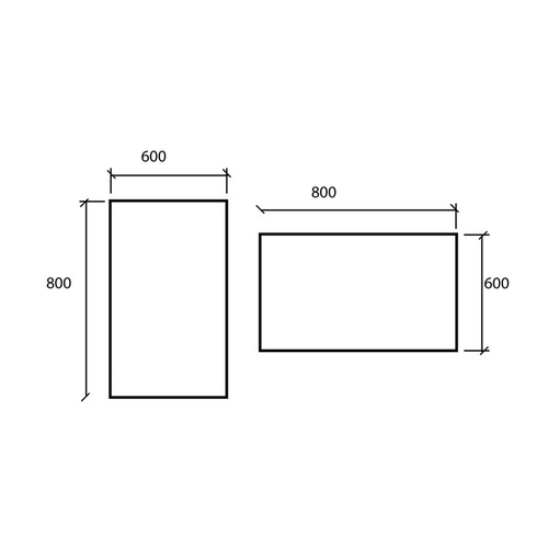SALGAR SENA ESPEJO LISO 60X80 5MM