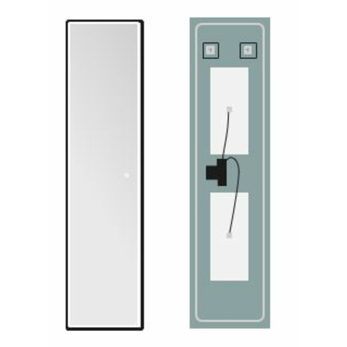 LEDIMEX NEW YORK ESPEJO RECTANGULAR NEGRO 40X160 CM