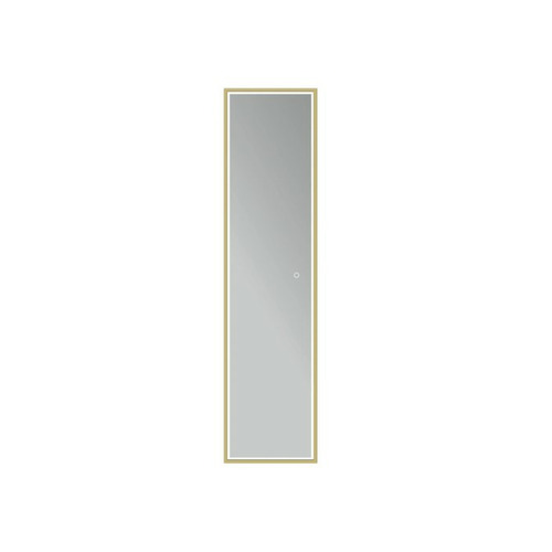 LEDIMEX NEW YORK ESPEJO RECTANGULAR ORO CEPILLADO 40X160 CM
