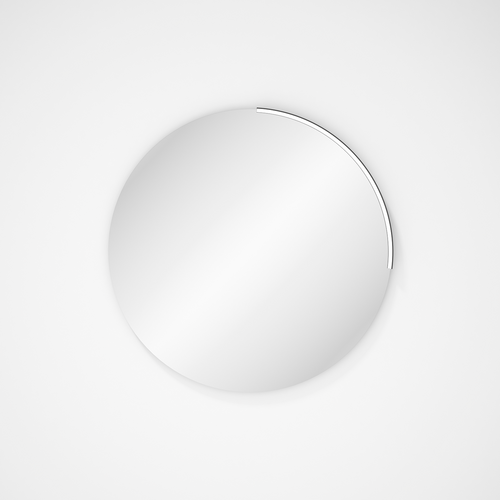 VISOBATH VOILE APLIQUE LED CURVO NEGRO 50 CM