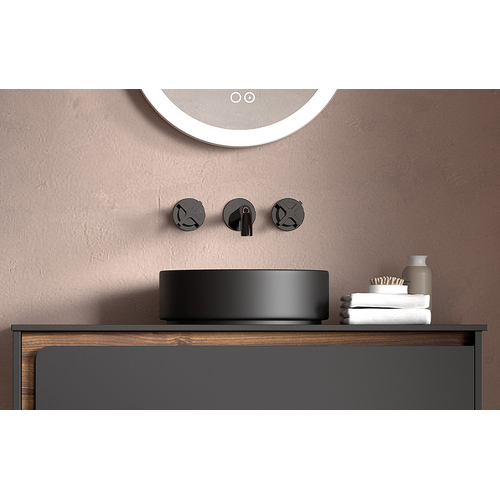 VISOBATH COLORS LAVABO CERÁMICO NEGRO  Ø37 CM