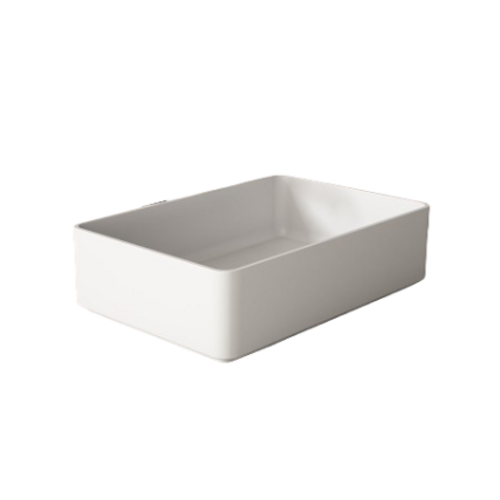 VISOBATH QUADRO LAVABO SOLID SURFACE BL MATE 48 CM