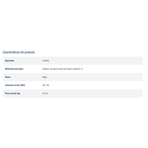 SALGAR NOJA CONJUNTO COMPLETO BLANCO BRILLO 60 CM