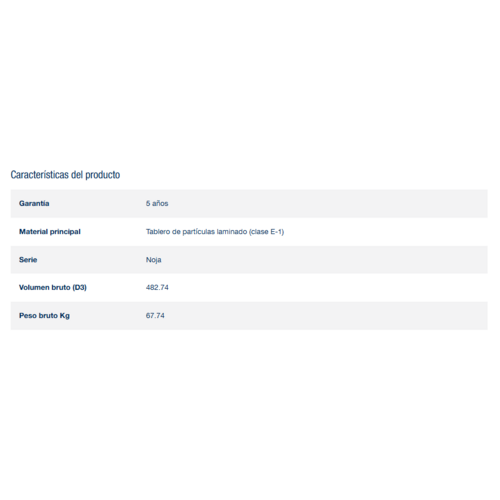 SALGAR NOJA CONJUNTO COMPLETO BLANCO BRILLO 100 CM