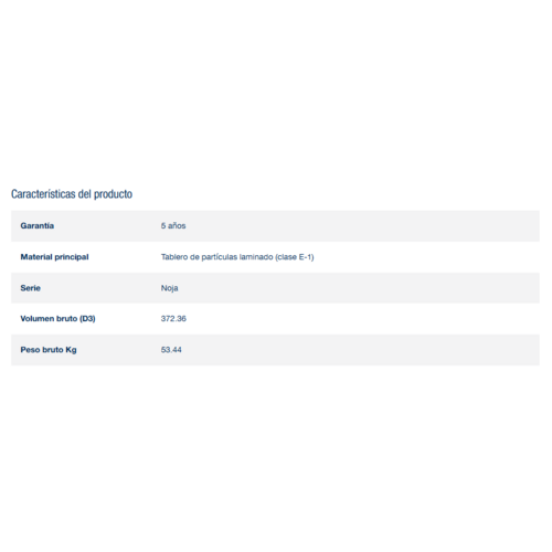 SALGAR NOJA CONJUNTO COMPLETO BLANCO MATE 80 CM