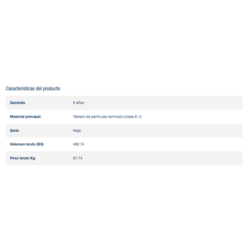 SALGAR NOJA CONJUNTO COMPLETO NATURAL 100 CM